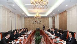 海螺水泥董事長高登榜會見華新水泥總裁李葉青