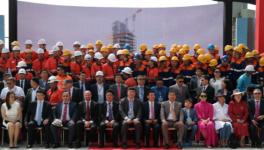 大使與蒙古總理共同出席蒙古之金公司水泥廠項(xiàng)目竣工儀式