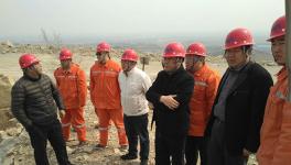 石家莊市安監(jiān)局領導到贊皇金隅礦山檢查指導工作