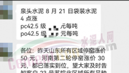 沸騰了！又漲50元/噸！10多個省市水泥價格反彈！