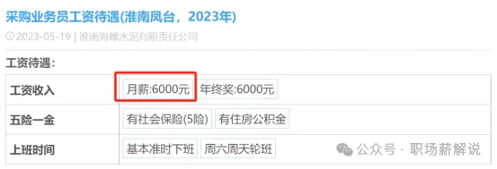 海螺水泥員工自爆工資收入明細，網(wǎng)友說：水泥巨頭，挺低的啊