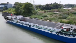 “長興南方-德清南方”水泥熟料運(yùn)輸航線啟動